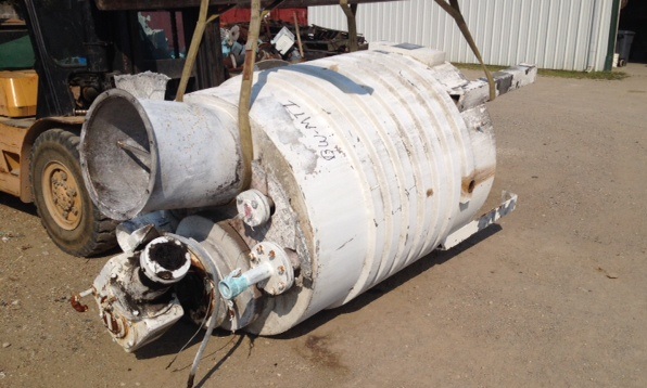 used 450 Gallon Stainless Steel mix tank.  4' Dia. x 5' T/T.  Flat top with 17.5